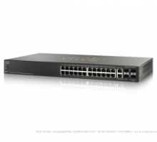Cisco SF500-24P 24-port 10/100 POE Stackable Managed Switch with Gigabit Uplinks