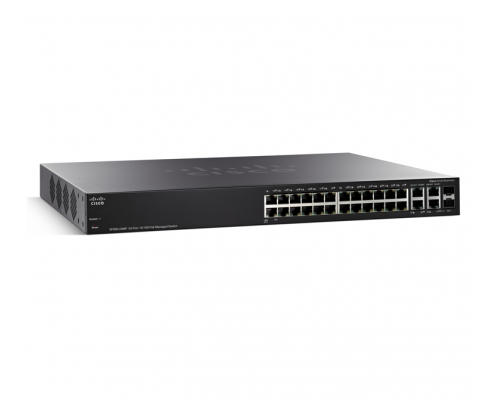 Cisco SF300-24MP 24-port 10/100 Max PoE Managed Switch купить QBS.ru