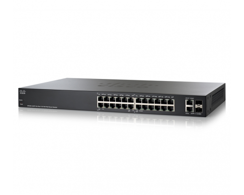Cisco SF200-24P 24-Port 10/100 PoE Smart Switch купить QBS.ru