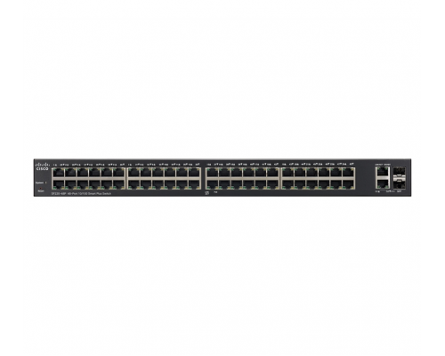 Cisco SF220-48P 48-Port 10/100 PoE Smart Plus Switch купить QBS.ru