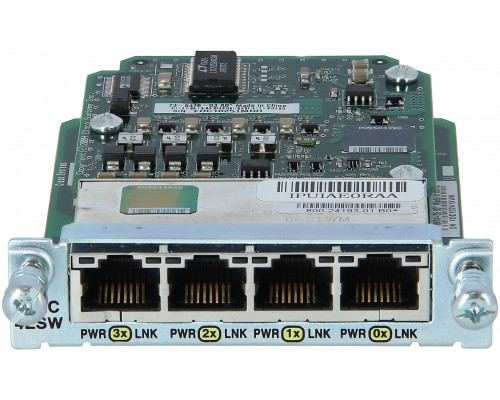 Сетевой Модуль Cisco HWIC-4ESW-POE купить QBS.ru