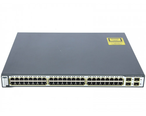 Коммутатор Cisco WS-C3750-48PS-S купить QBS.ru