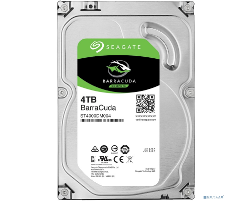 Жесткий диск 4TB Seagate BarraCuda (ST4000DM004) {Serial ATA III, 5400 rpm, 256mb buffer} купить QBS.ru