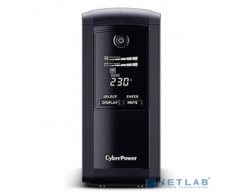 ИБП CyberPower VP700ELCD ИБП {Line-Interactive, Tower, 700VA/390W USB/RS-232/RJ11/45  (4 EURO)} купить QBS.ru