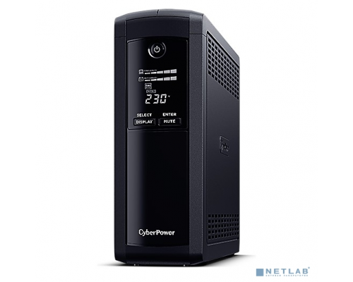 ИБП CyberPower VP1600ELCD ИБП {Line-Interactive, Tower, 1600VA/960W USB/RS-232/RJ11/45  (4 + 1 EURO)} купить QBS.ru