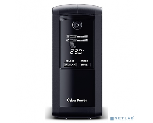 ИБП CyberPower VP1000EILCD ИБП {Line-Interactive, Tower, 1000VA/550W USB/RS-232/RJ11/45  (6 IEC С13)} купить QBS.ru