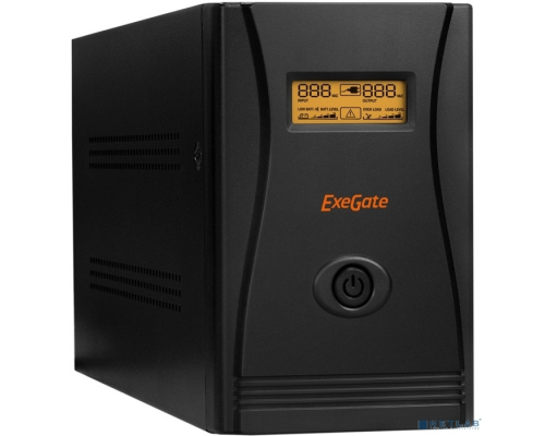 ИБП Exegate EP285484RUS ИБП ExeGate SpecialPro Smart LLB-1000.LCD.AVR.C13.RJ.USB <1000VA/650W, LCD, AVR, 6*IEC-C13, RJ45/11, USB, black> купить QBS.ru