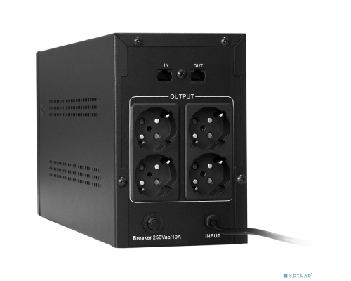 ИБП Exegate EP285499RUS ИБП ExeGate SpecialPro UNB-1500.LED.AVR.EURO.RJ <1500VA/950W, LED, AVR, 4 евророзетки, RJ45/11, Black> купить QBS.ru