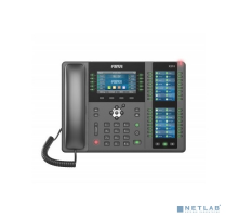VoIP-телефон Fanvil X210 20 линии SIP, HD аудио,имеет цветной дисплей 4.3 дюймов 480x272, 3 ЖК дисплея, имеет 2 порта Gigabit LAN, питание PoE, 106 DSS/BLF ключи, WIFI, Bluetooth