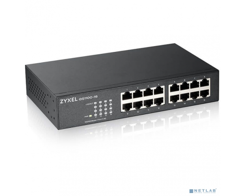 Сетевое оборудование ZYXEL GS1100-16-EU0103F 16G неуправляемый  Коммутатор купить QBS.ru