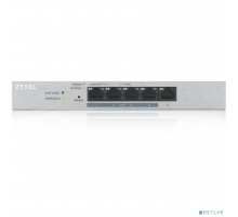 Сетевое оборудование ZYXEL GS1200-5HPV2-EU0101F Smart PoE+ коммутатор GS1200-5HP v2, 5xGE (4xPoE+), настольный, бесшумный, с поддержкой VLAN, IGMP, QoS и Link Aggregation, бюджет PoE 60 Вт