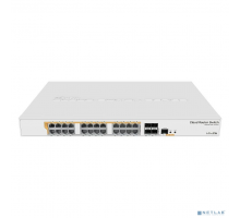 Сетевое оборудование MikroTik CRS328-24P-4S+RM Коммутатор с поддержкой PoE, 802.3af/at, 4 SFP+, 24 x 1000Mbit