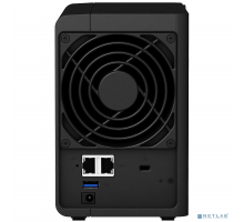 Дисковый массив Synology DS220+ Сетевое хранилище DC 2,0GhzCPU/2GB(upto6)/RAID0,1/up to 2HDDs SATA(3,5' 2,5')/2xUSB3.0/2GigEth/iSCSI/2xIPcam(up to 25)/1xPS /1YW