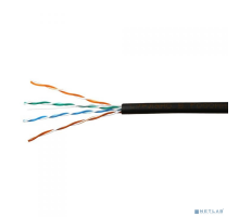 Кабель SkyNet Кабель UTP outdoor 4x2x0,51, медный, FLUKE TEST, кат.5e, однож., (305м) box, черный CSP-UTP-4-CU-OUT