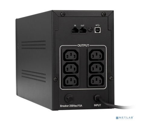 ИБП Exegate EP285480RUS ИБП ExeGate SpecialPro UNB-1000.LED.AVR.C13.RJ.USB <1000VA/650W, LED, AVR, 6*IEC-C13, RJ45/11, USB, Black> купить QBS.ru