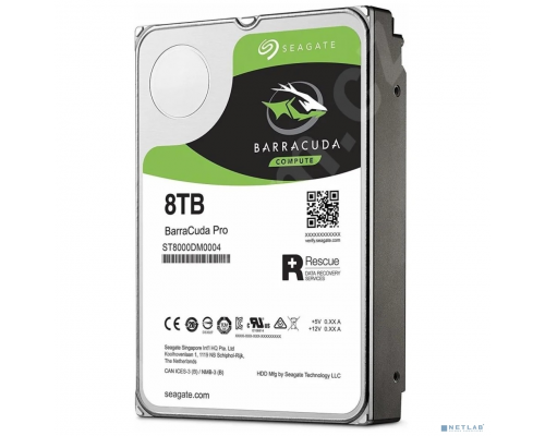 Жесткий диск 8TB Seagate BarraCuda (ST8000DM004) {Serial ATA III, 5400 rpm, 256mb buffer} купить QBS.ru