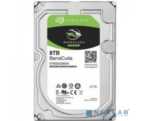 Жесткий диск 8TB Seagate BarraCuda (ST8000DM004) {Serial ATA III, 5400 rpm, 256mb buffer} купить QBS.ru