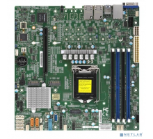 Материнская плата Supermicro MBD-X11SCM-F-(B) OEM {Single socket H4, Dual GbE LAN with Intel i210-AT, 8 SATA3 (6Gbps) via C236; RAID 0, 1, 5, 10}