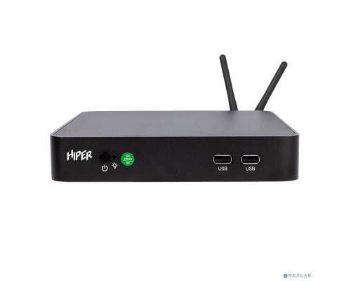 Компьютер Hiper I81N8CL87T Nettop Hiper M8 Cel J4125/4Gb/SSD256Gb UHDG 600/DOS/black купить QBS.ru