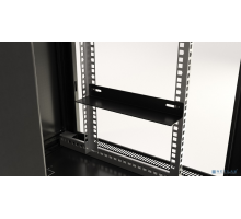Монтажный шкаф Hyperline TWB-1245-GP-RAL9004 Шкаф настенный 19-дюймовый (19