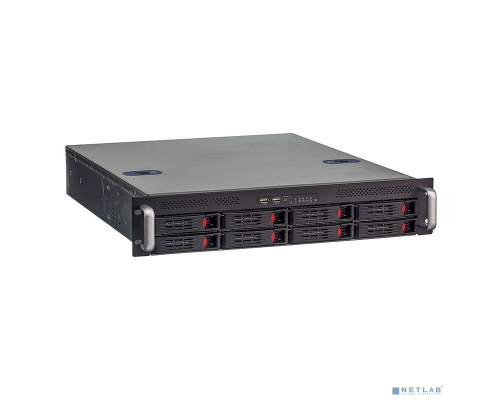 Корпус Exegate EX281292RUS Серверный корпус ExeGate Pro 2U550-HS08 <RM 19,  высота 2U, глубина 550, БП 1U-700ADS, 8xHotSwap, USB> купить QBS.ru