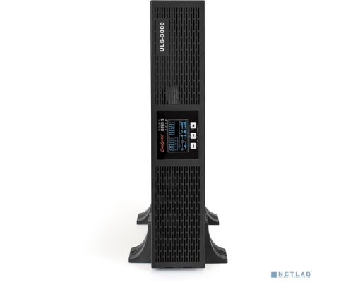 ИБП Exegate EP285648RUS ИБП On-line ExeGate PowerExpert ULS-3000.LCD.AVR.C13.USB.RS232.SNMP.2U <3000VA/3000W, On-Line, PF=1, LCD, 6*IEC-C13, RS232, USB, SNMP-slot, Rackmount 2U/Tower, Black> купить QBS.ru