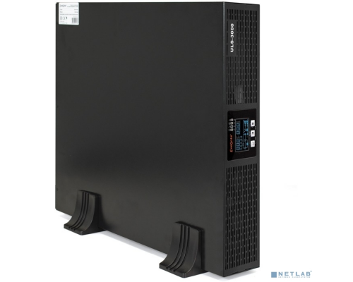ИБП Exegate EP285648RUS ИБП On-line ExeGate PowerExpert ULS-3000.LCD.AVR.C13.USB.RS232.SNMP.2U <3000VA/3000W, On-Line, PF=1, LCD, 6*IEC-C13, RS232, USB, SNMP-slot, Rackmount 2U/Tower, Black> купить QBS.ru
