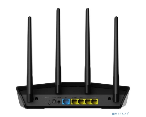 Сетевое оборудование Роутер беспроводной Asus RT-AX55 AX1800 10/100/1000BASE-TX черный купить QBS.ru