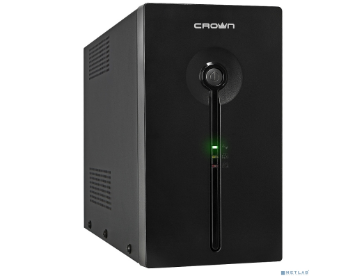 ИБП CROWN ИБП CMU-SP1200 COMBO {1200VA металл, 2x12V/9AH, розетки 2*IEC + 2*EURO} (CM000001509) купить QBS.ru