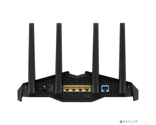 Сетевое оборудование Роутер беспроводной Asus RT-AX82U AX5400 10/100/1000BASE-TX/4G ready черный купить QBS.ru
