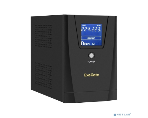 ИБП Exegate EX292804RUS ИБП ExeGate SpecialPro Smart LLB-1600.LCD.AVR.2SH.3C13.USB <1600VA/950W, LCD, AVR, 2*Schuko+3*C13, USB, съемн.кабель, металлический корпус, Black> купить QBS.ru
