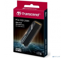 накопитель Твердотельный диск 1TB Transcend 250H, 3D TLC NAND, M.2, PCI-E 4x  R/W - 7200/6200 MB/s 1480 TBW
