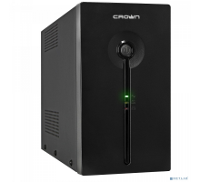 ИБП CROWN ИБП CMU-SP1200IEC USB {1200VA\720W, корпус металл, 2x12V/9AH, розетки 8*IEC+1*IEC C13, AVR, cъёмный кабель питания 1.8 м, RJ11/45, USB, LED}