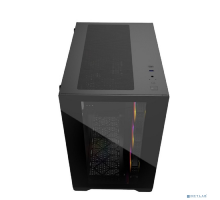 Корпус Powercase Vision Black, Tempered Glass, 4х 120mm 5-color fan, чёрный, ATX  (CVBA-L4)