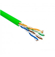  Витая пара Кабель NEOMAX NM711021 U/UTP cat.5e 4x2x0.46, 25 AWG, Медь, внутренний, PVCLS нг(А)-LSLTx, 305м, зеленый