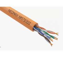  Витая пара Кабель NEOMAX NM710111 U/UTP cat.5e 4x2x0.52, 24 AWG, Медь, ZH нг(А)-HF (LSZH), внутренний (305 м), оранжевый