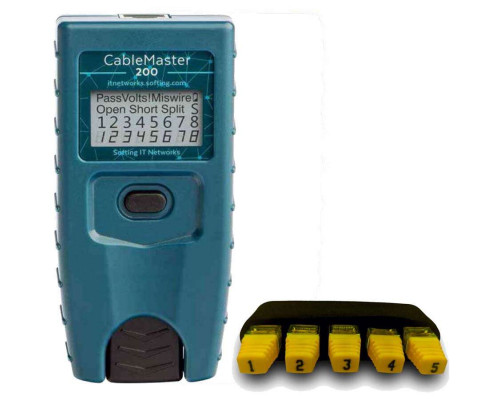 Softing CableMaster 200 (CM200) - кабельный LAN тестер витой пары и распиновки RJ45 купить QBS.ru