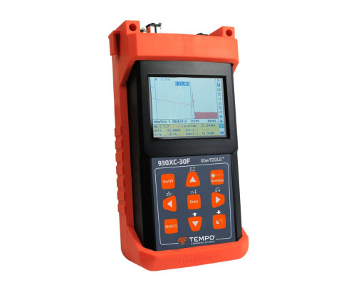 Tempo 930XC-30F - оптический рефлектометр PON (1310/1550/1625нм) с фильтром, функцией оптического тестера и визуализатора повреждений, APC/SC купить QBS.ru