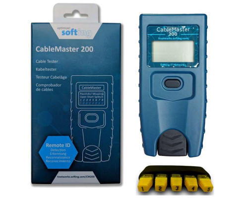 Softing CableMaster 200 (CM200) - кабельный LAN тестер витой пары и распиновки RJ45 купить QBS.ru