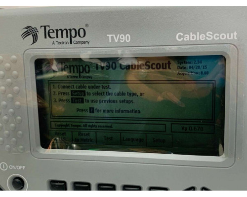 Tempo CableScout TV 90 - рефлектометр купить QBS.ru