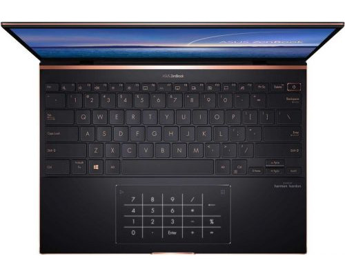 Ноутбук ASUS Zenbook S XMAS UX393EA-HK001T 90NB0S71-M00230 i7-1065G7/16GB/1Tb SSD/13,9” 3300 x 2200/TOUCH/WiFi/NumPad/Win10Home/black купить QBS.ru