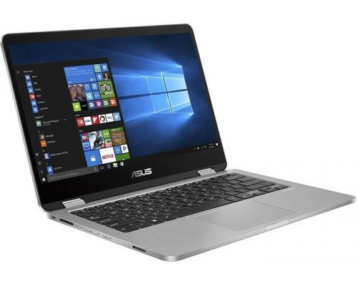 Ноутбук ASUS VivoBook TP401MA-EC418T 90NB0IV1-M11140 N4020/4GB/128GB eMMC/UHD Graphics 600/14 FHD/touch/WiFi/BT/cam/Win10Home/grey купить QBS.ru
