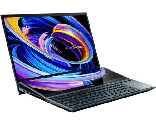 Ноутбук ASUS Zenbook Pro Duo 15 OLED UX582LR-H2004T 90NB0U51-M00870 i7 10870H/16GB/1TB SSD/15.6 UHD touch/noDVD/GeForce RTX3070 8GB/cam/BT/WiFi/Win10 купить QBS.ru