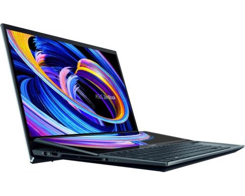 Ноутбук ASUS Zenbook Pro Duo 15 OLED UX582LR-H2004T 90NB0U51-M00870 i7 10870H/16GB/1TB SSD/15.6 UHD touch/noDVD/GeForce RTX3070 8GB/cam/BT/WiFi/Win10 купить QBS.ru