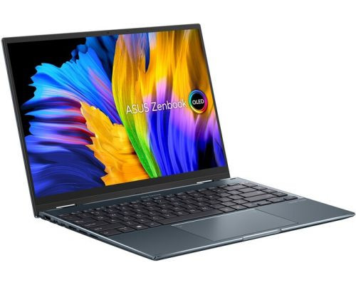 Ноутбук ASUS Zenbook 14 Flip OLED UP5401EA-KN017R 90NB0V41-M007C0 i7-1165G7/16GB/1TB SSD/14 touch OLED WQXGA+/Iris Xe graphics/WiFi/BT/cam/Win10Pro/p купить QBS.ru