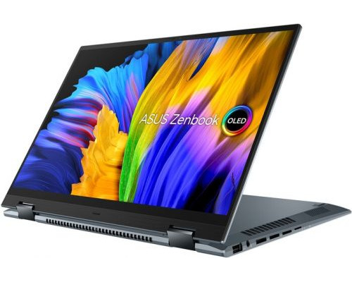 Ноутбук ASUS Zenbook 14X OLED UX5401EA-KU124W 90NB0UQ1-M04970 i7-1165G7/16GB/1TB SSD/14 OLED WQXGA+/Iris Xe graphics/WiFi/BT/cam/Win11Home/pine gray купить QBS.ru