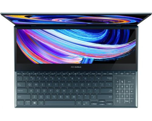 Ноутбук ASUS Zenbook Pro Duo UX582HS-H2002X 90NB0V21-M000D0 i9-11900H/32GB DDR4/1TB SSD/15,6 UHD/touch/GeForce RTX 3080 8GB/WiFi/BT/cam/Win11Pro/blue купить QBS.ru