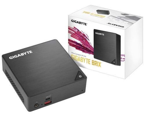 Неттоп GIGABYTE GB-BRI5-8250 i5 8250U/1600МГц/DDR4/без HDD/UHD Graphics 620/1000 Мбит/с/WiFi/BT/USB 3.0/USB 3.1/USB-C/HDMI/Mini DP/без ОС/чёрный купить QBS.ru