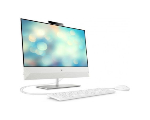 Моноблок 23.8 HP Pavilion I 24-k0013ur 14Q34EA i3-10300T/4GB/256GB SSD/FHD/Internal graphics/no DVD/kbd mouse wired/Cam/White/white купить QBS.ru