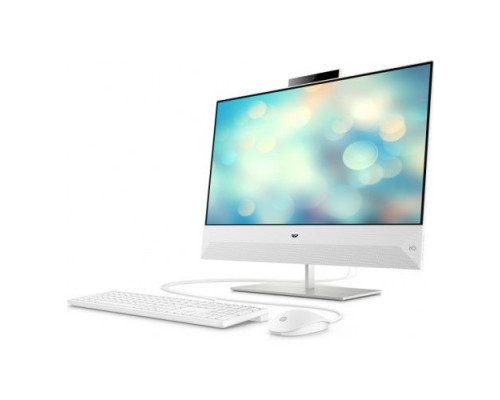 Моноблок 23.8 HP Pavilion I 24-k0013ur 14Q34EA i3-10300T/4GB/256GB SSD/FHD/Internal graphics/no DVD/kbd mouse wired/Cam/White/white купить QBS.ru
